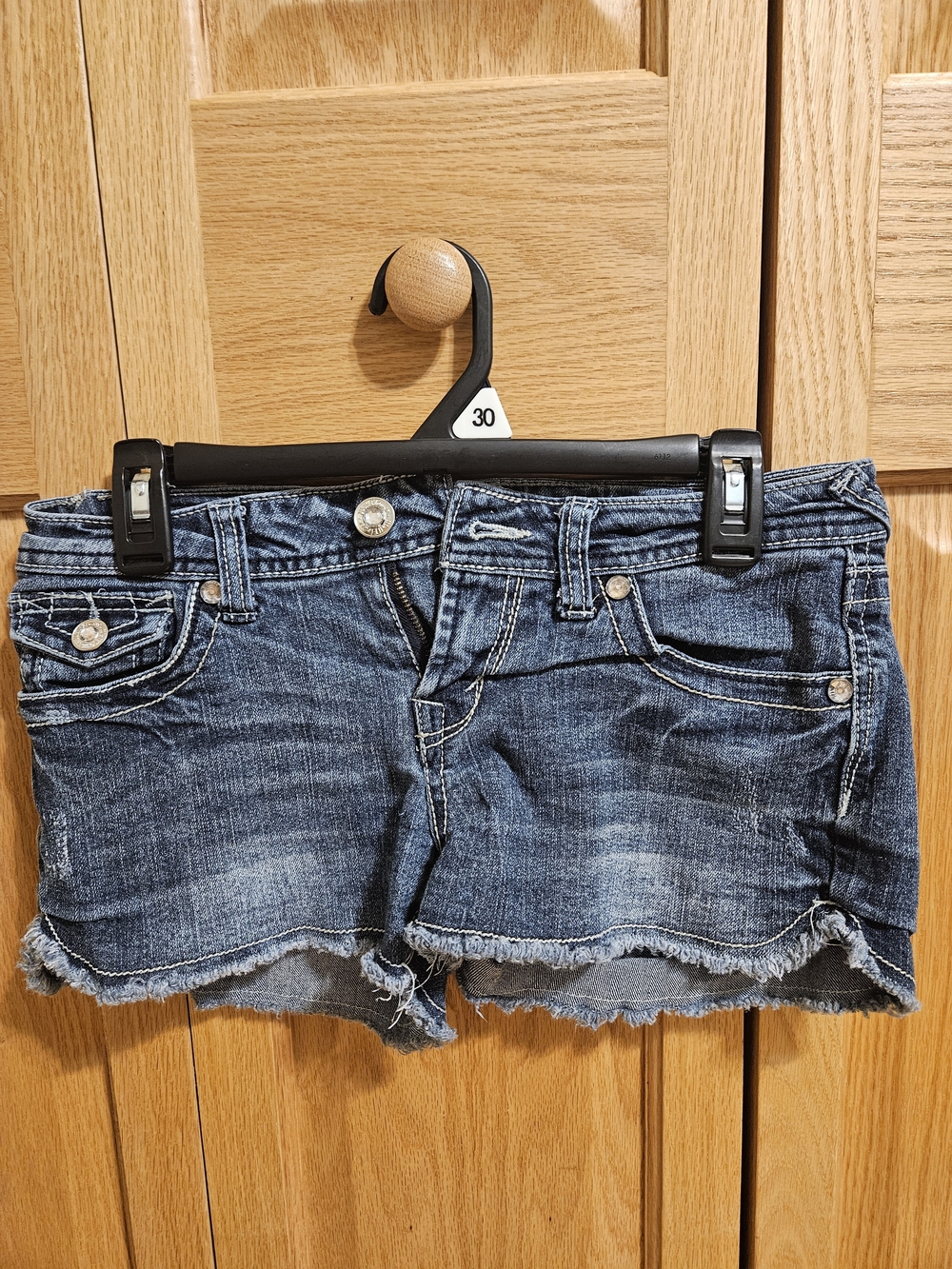 Wallflower American Flag Denim Shorts
